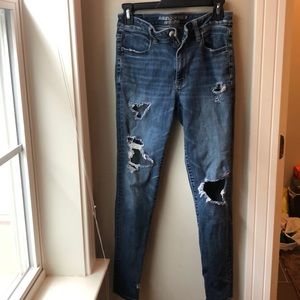American Eagle Distressed skinny jeans